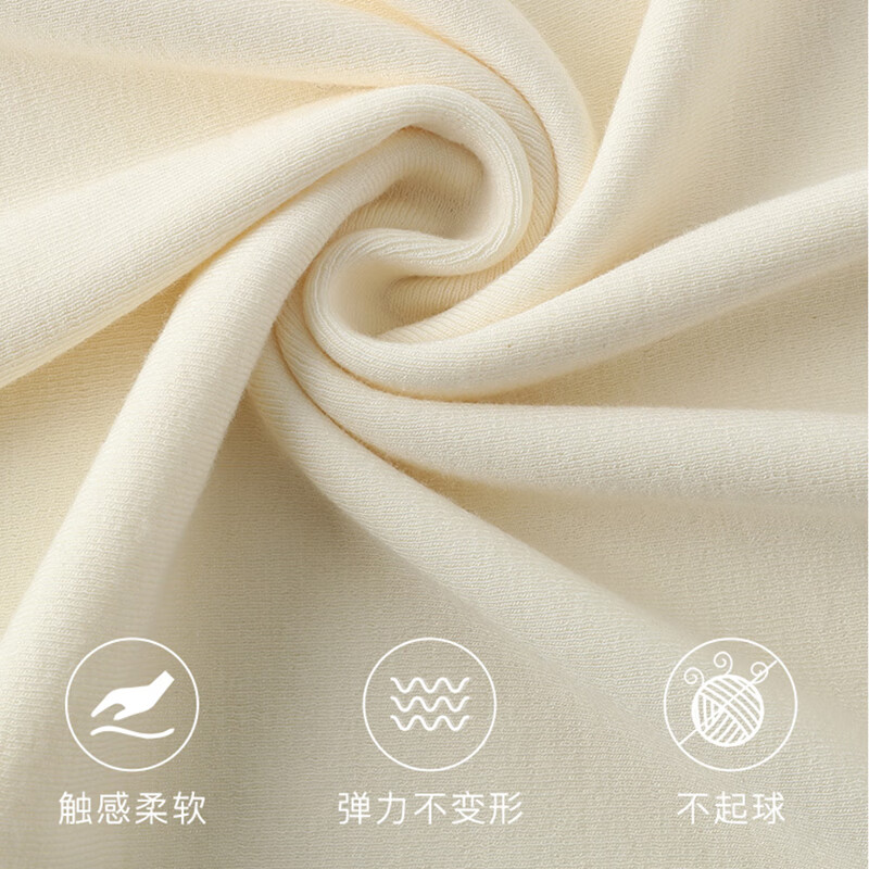 浪莎【两件装】打底衫女内搭可外穿洋气2025秋季新款半高领德绒上衣  白色+咖色 【双面德绒加厚防寒】 均码 【建议：70-140斤】