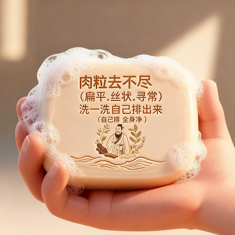 L0【国药匠心去疣痣皂】全身小肉粒扁平尤丝状尤疣瘊抑菌祛疣香皂 【拍1发2】20%轻度客户购买.