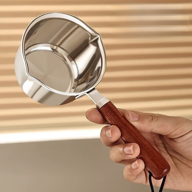 泰禧阁不锈钢厨房油锅加厚316家用泼油热油小锅专用牛奶迷你淋油神器 【150ml】 1寸 不会生锈的316进口不锈钢【抗菌级】