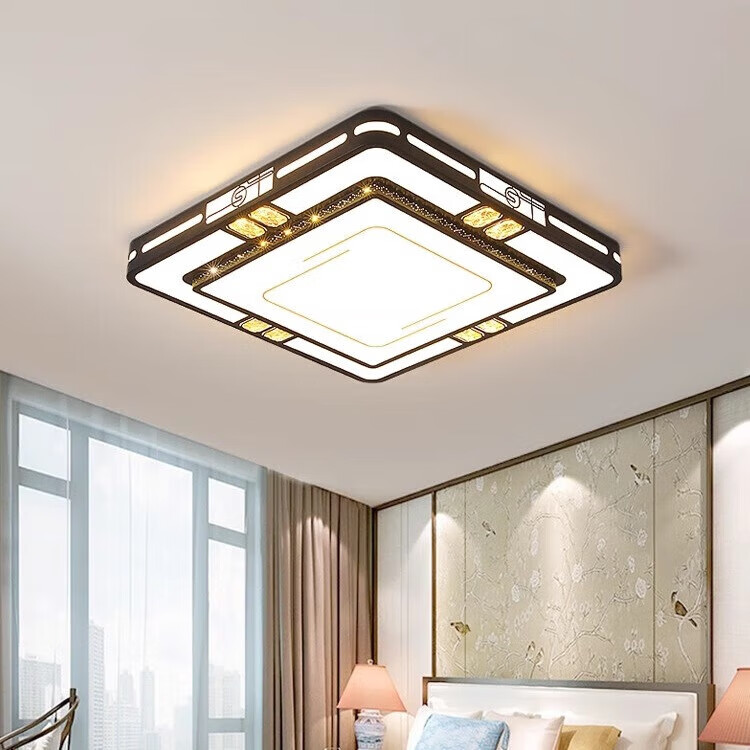 灯诺堡中山灯具2025款客厅餐厅卧室餐厅灯简约现代大气家用中式吸顶灯 【5.0升级全光谱】套餐7