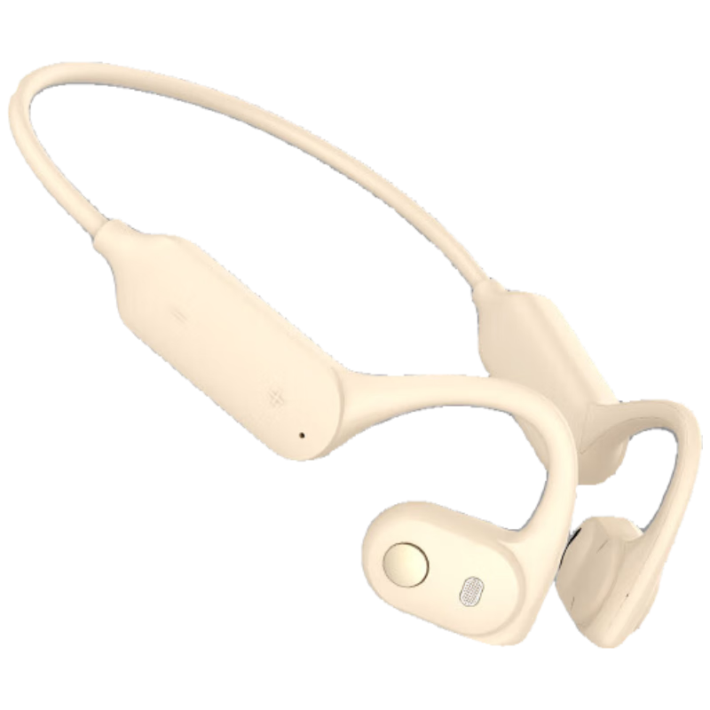 兰士顿AirWave 蓝牙耳机无线骨传导概念 运动跑步无线不入耳挂耳式骑行 BE10 晨曦白