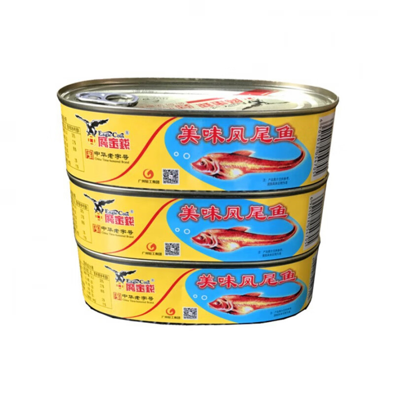 鷹金錢美味鳳尾魚罐頭即食海鮮下飯菜方便熟食五香魚肉罐頭批發(fā) 184g鷹金錢美味鳳尾魚罐頭魚