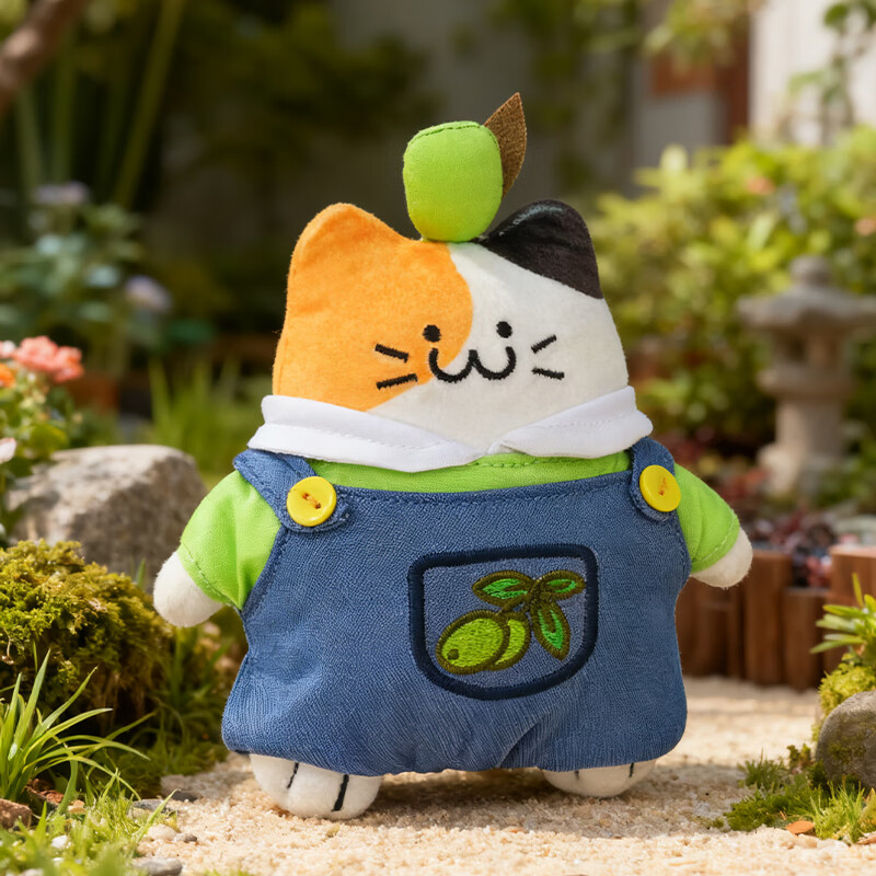 秦始皇兵马俑博物馆正品朕的毛绒兵猫俑橄榄猫三花挂件西安旅游纪念品礼物背包钥匙扣 朕的毛绒-兵猫俑-橄榄猫（无礼袋）