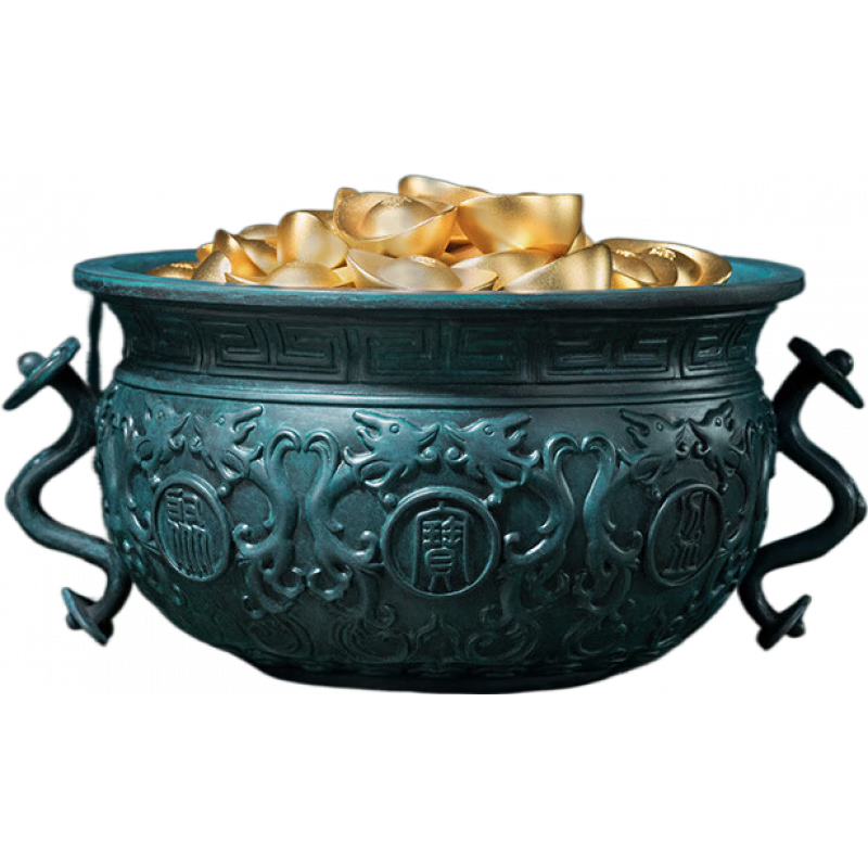 銅師傅《聚寶盆（大號）》客廳桌面銅擺件 家居裝飾品 開業(yè)禮物 聚寶盆(大號)