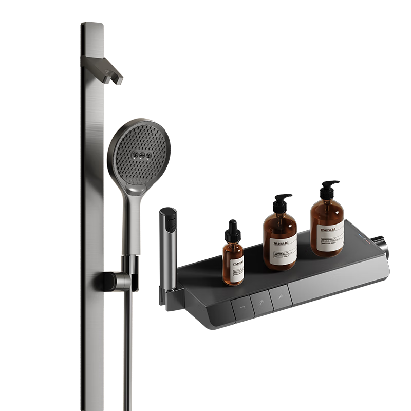 九牧（JOMOO）花洒套装琴键分体淋浴器丝雨IMAX雨淋花洒青春版35322-768/HBS-1