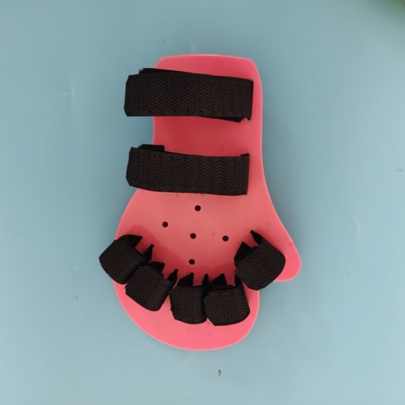 通用分指板训练康复儿童分指板手指痉挛固定分离器手掌康复矫形器固定 13岁粉色短款分指板(一只)