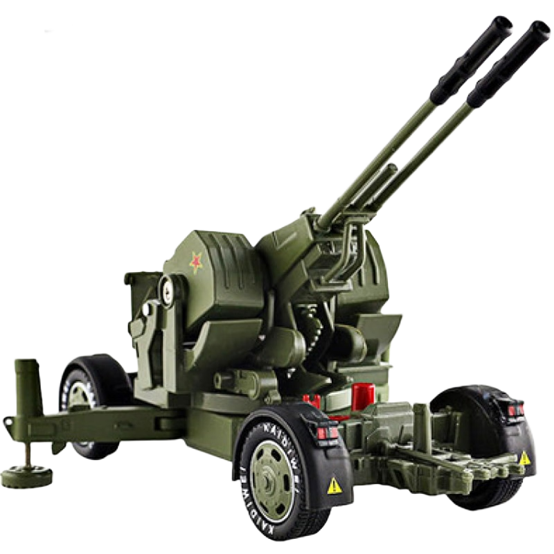 凱迪威軍事合金模型戰(zhàn)術(shù)吉普車防空高射炮兒童玩具擺件送小朋友節(jié)日禮物 高射炮合金1：35