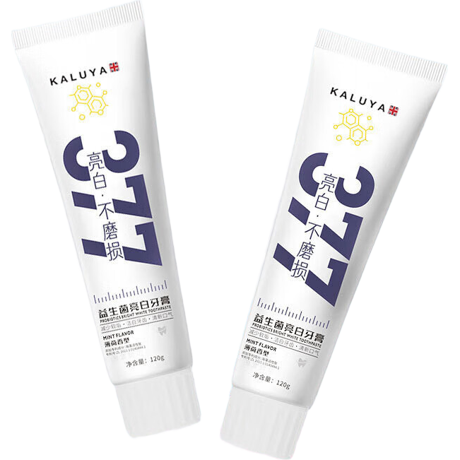 377益生菌亮白薄荷味牙膏洁白健齿去黄渍深层清洁提亮牙 1支装