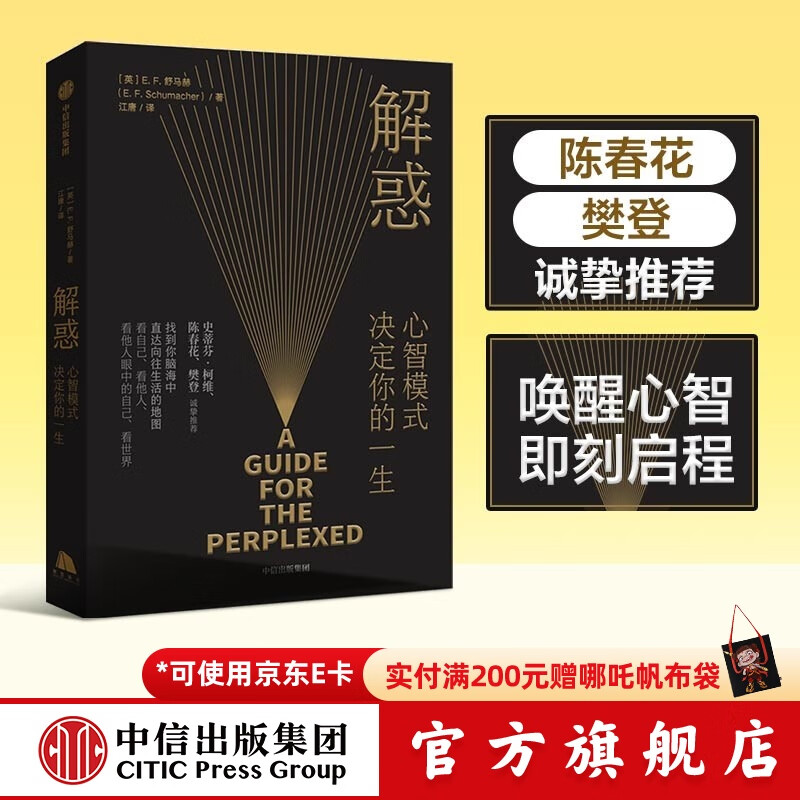 【樊登推荐】 解惑 心智模式决定你的一生  舒马赫 著 中信出版社图书