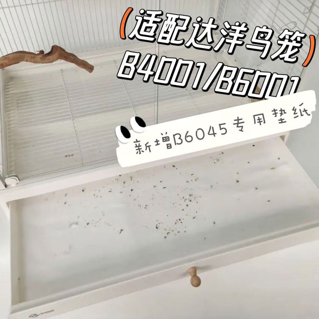 达洋鸟笼b4001b6001b6045b5001专用托盘垫纸无纺布防漏加厚一次性