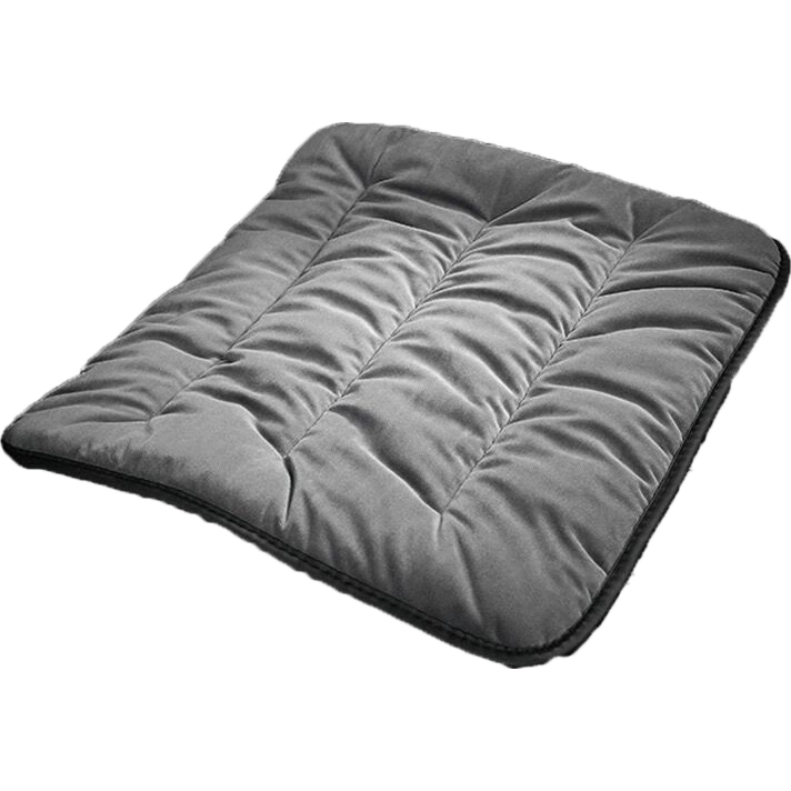 秋冬汽车坐垫通用四季透气屁股垫单片车用座椅车载主驾驶单个车垫 加厚(方垫一张)灰色