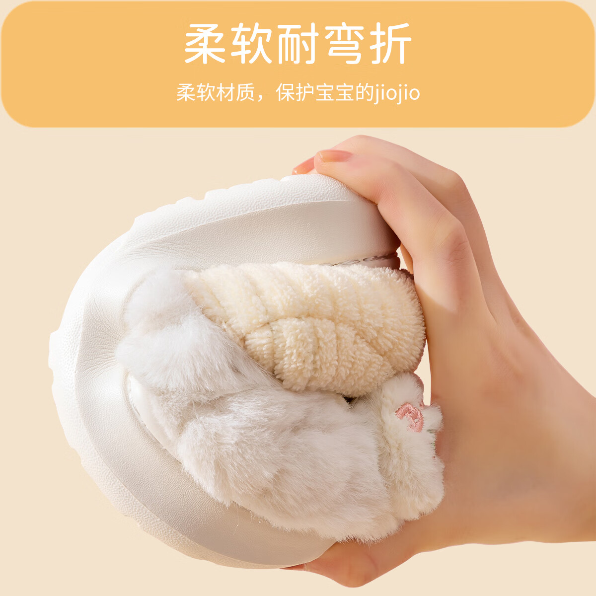洁丽雅儿童棉拖鞋6-12岁女孩秋冬季2026新款卡通加绒包跟抗菌棉拖鞋男童 浅灰 【1.0 抗菌款｜店长力荐 权威认证】 28 -29【鞋内长19cm适合27-28】