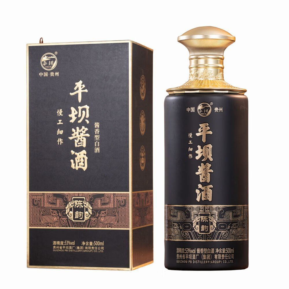平壩窖酒 貴州醬香型白酒53度500ml糧食酒 年貨節(jié)送禮 53度 500mL 1瓶 陳韻 單瓶裝