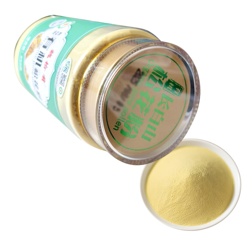 魏拾肴长白山有机松花粉 250g 马尾松头道纯粉健康无添加【中秋礼品】 (5罐)