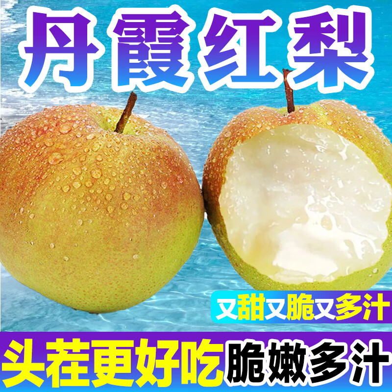 丹霞红梨山西运城正宗香梨新鲜应季水果梨子整箱礼盒