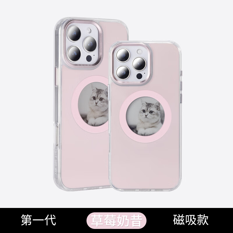 译壳手机壳iPhone16promax 投屏手机壳苹果15/14/13promax手机套DIY编辑支架带相机按键 墨水屏百变壳 极光雾蓝-基础款 iPhone13 promax