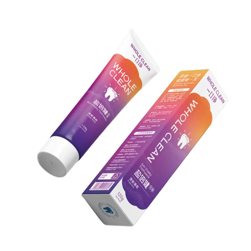 一口净（WholeClean）盐倍健牙膏 120g