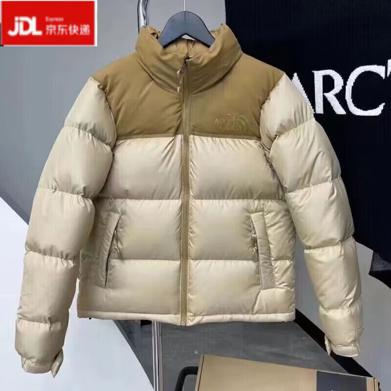 北面羽王2025款服700蓬男女白鸭绒保暖防水防风面包服 藏青色(百灵达刺绣) M (高165-175重130-150)