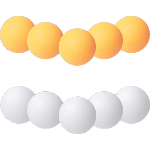 大桶装60个小桶装36个黄白色三星新材料ABS大小正品直径40+乒乓球 三星级 3只 （散球） 混色