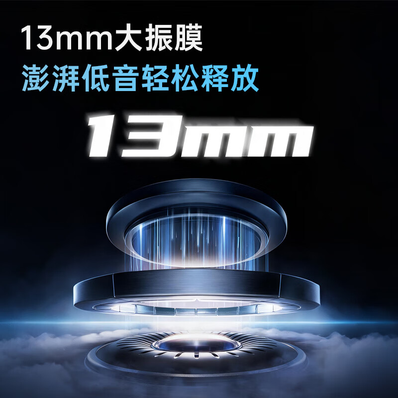 WIWU【2025新款ENC降噪】主动入耳式真无线蓝牙耳机通话降噪HIFi音质长续航适用苹果安卓小米华为 【冰川白】四唛ENC降噪|13mm动圈