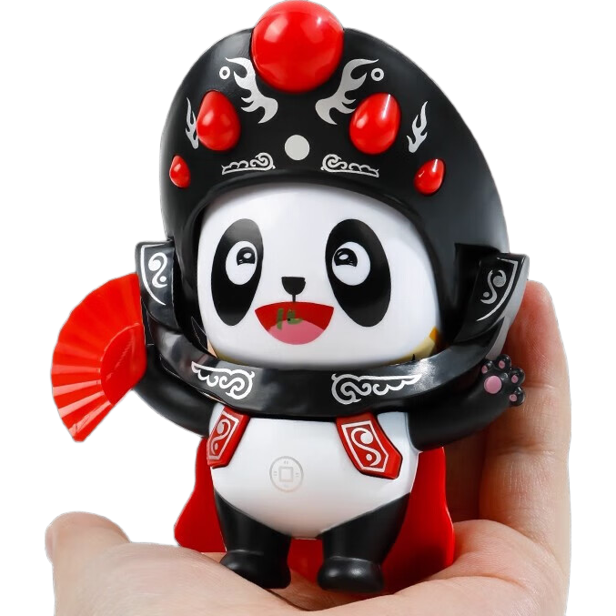 民俗川剧变脸玩具娃娃玩偶国粹文化京剧脸谱中国特色 【红色】可变脸