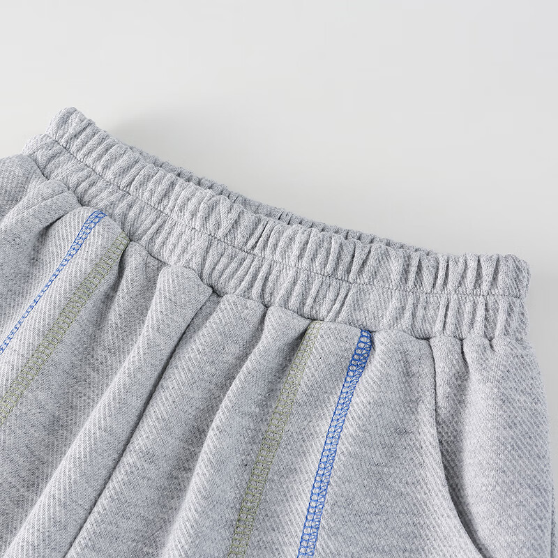 棉花堂(cottontown)【厚加绒】棉花堂儿童裤子加厚秋冬男童长裤女童运动加绒宝宝裤子 紫色 140 140/60