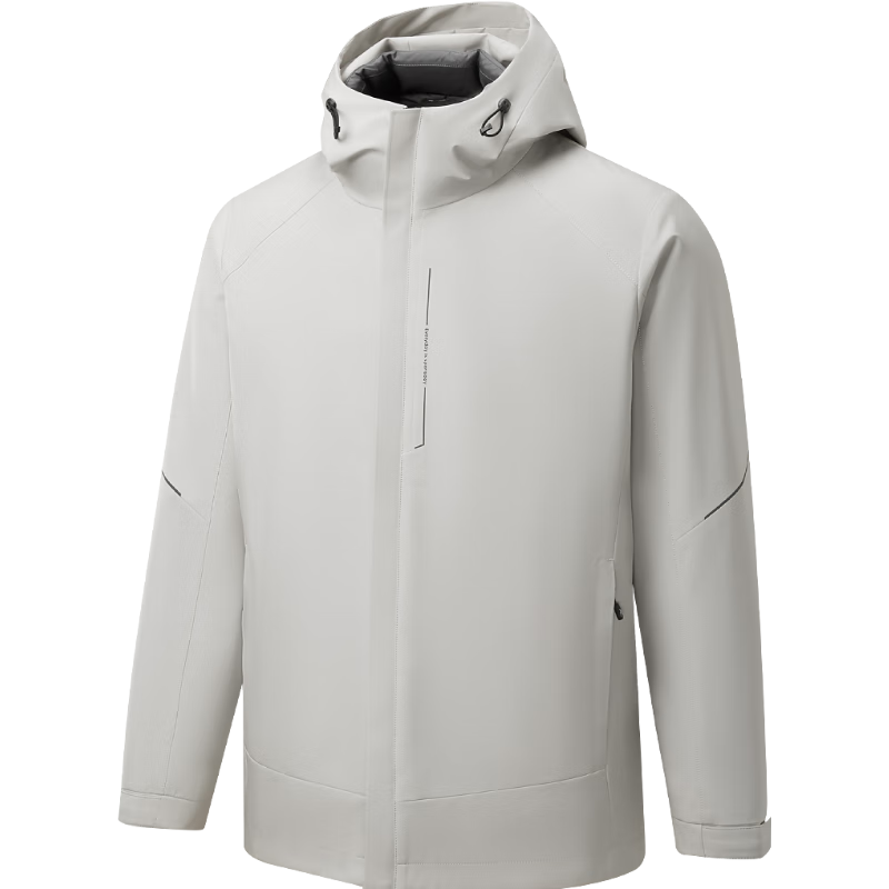 海澜之家（HLA）羽绒服男25新大码运动SPORTSDAY鸭绒外套男冬HWRAW4J026A 浅灰59 S 165/84A 推荐100-120斤