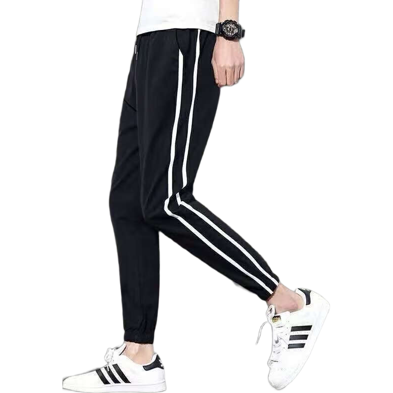 【万人好评】休闲裤男直筒裤束脚裤九分裤长裤子运动裤男显瘦 纯色直筒 XL（125-140斤）