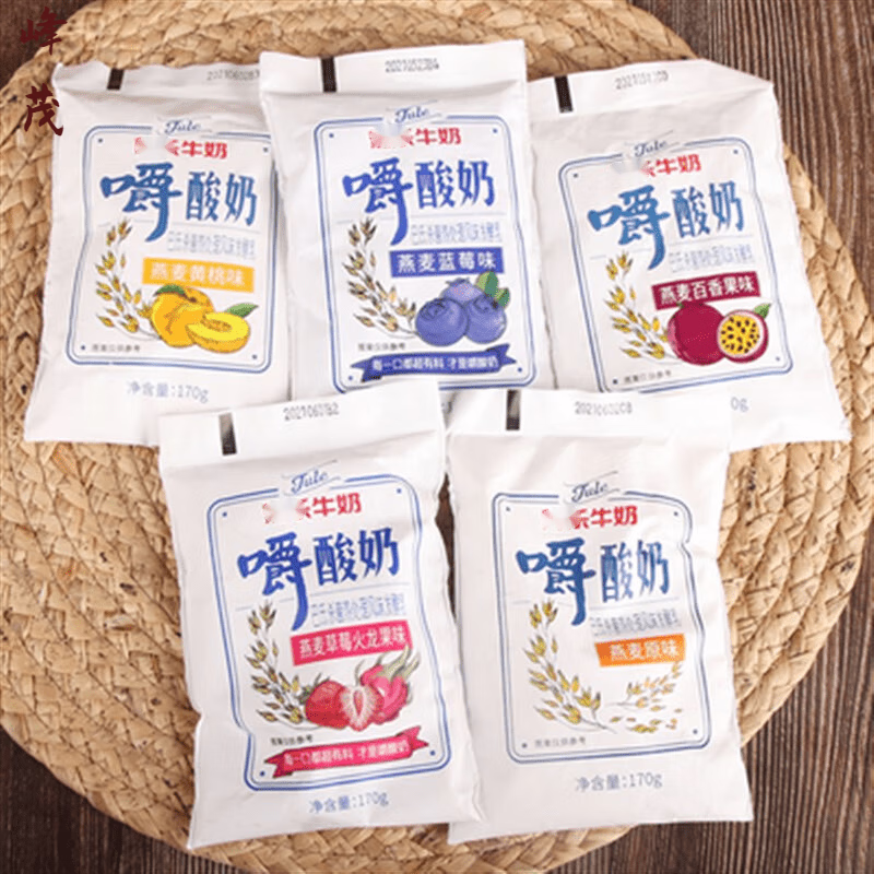 贝棋禾嚼酸奶牛奶蓝莓燕麦黄桃酸奶冰淇淋果味酸奶代餐点心早餐z 燕麦