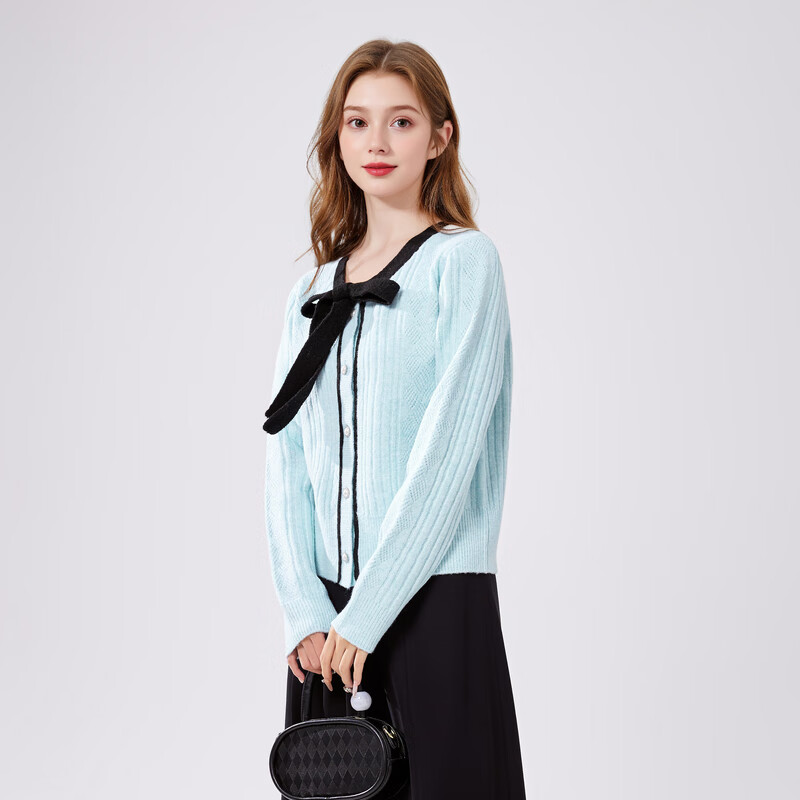 ��ˮ����ƴɫ������ë�¿���2025�����¿�ŮС������������֯���� ��ɫ M 101Ԫ