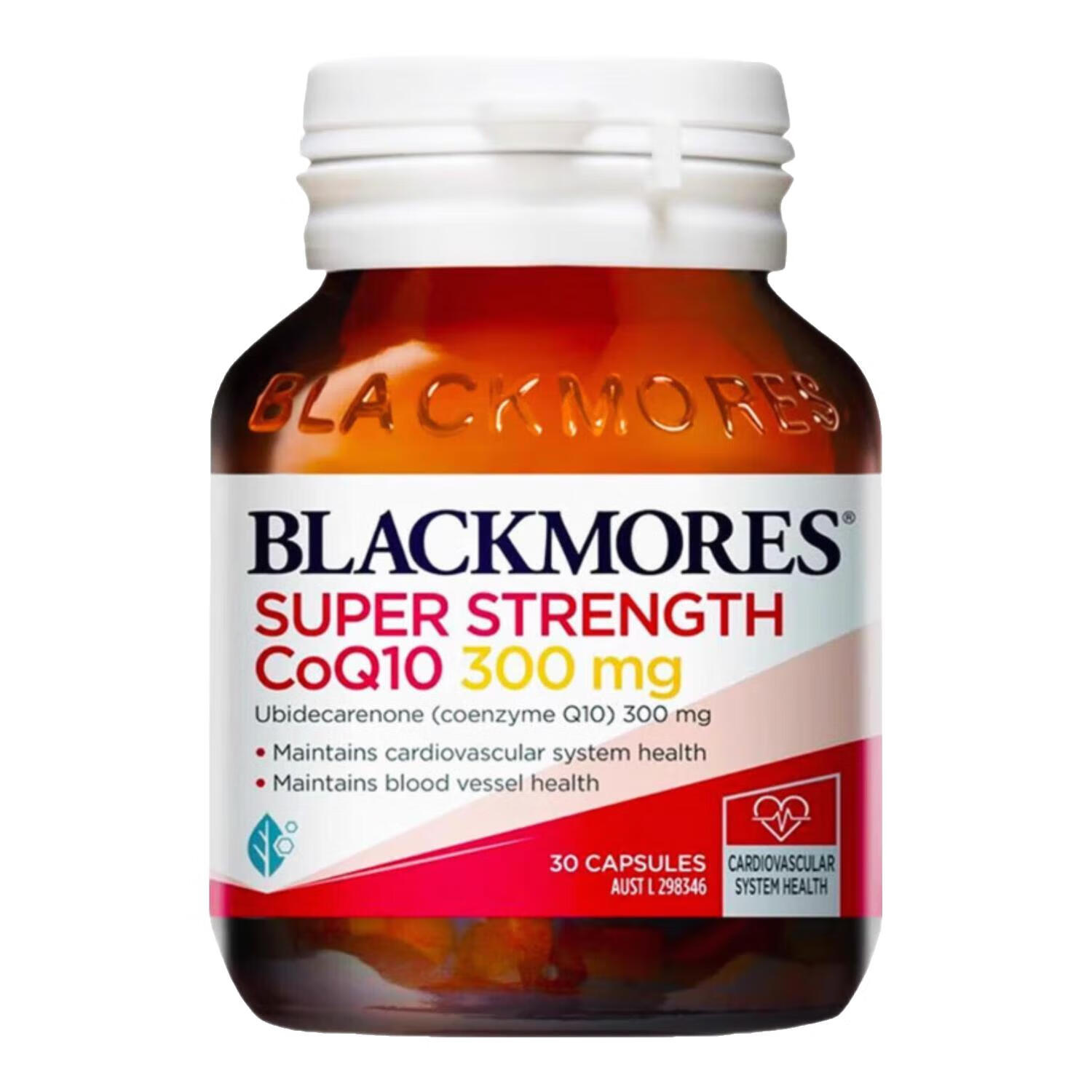 BLACKMORES澳宝BLACKMORES辅酶素q10软胶囊300mg熬夜心肌血管澳洲保健品 【辅酶q10】 30粒*3瓶