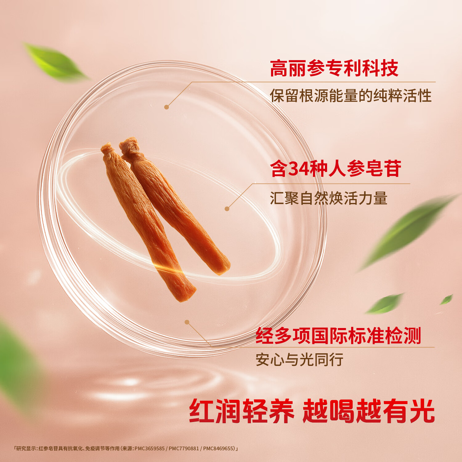 광지로光之露石榴液饮品人参红参高丽参健康滋补品年货礼盒【韩国进口】 薄荷石榴液 210ml*1盒