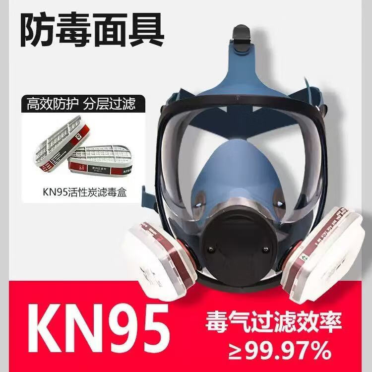 通用防毒面具军事核辐射工级烟尘烟雾核辐射核物资核战【面具升级款】 【面具升级款】全面具主体