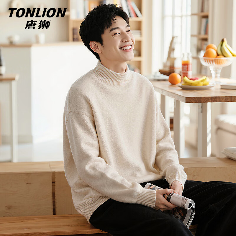 ���ڲ�������ʨ��TonLion����ʿ�����ë�¶����¿��ذ���ů�ڴ����֯��ѧ���������¶�װ 70.09Ԫ