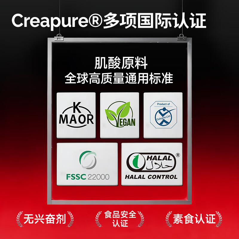 Hot Rule一水肌酸99.99%高纯度肌酸粉马拉松爆发耐力健身营养补剂非氮泵 【100%德国Creapure肌酸】 300g*1罐