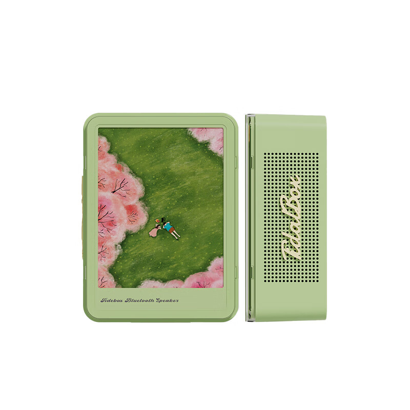 奇联蓝牙音响室内家用礼物音乐桌面相框便携摆件氛围小夜灯大音量高音质环绕超长续航男女生生日礼物 绿色