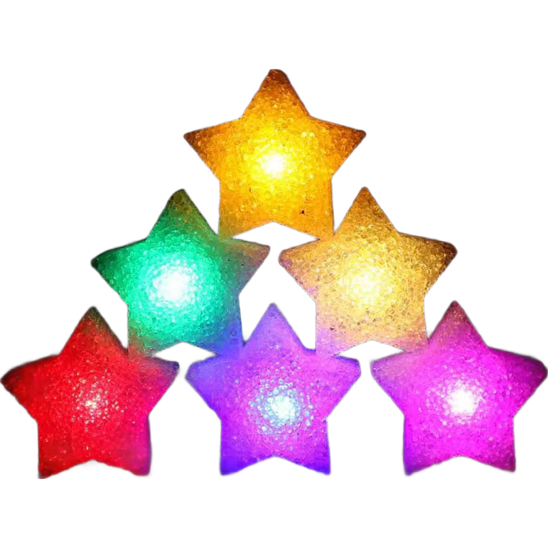 跨年新年氛围灯手持发光星星灯 旅游拍照打卡舞台演出拍照创意补光灯创意道具装饰氛围灯拍照配件 手持星星灯-8cm-白壳暖光-1个