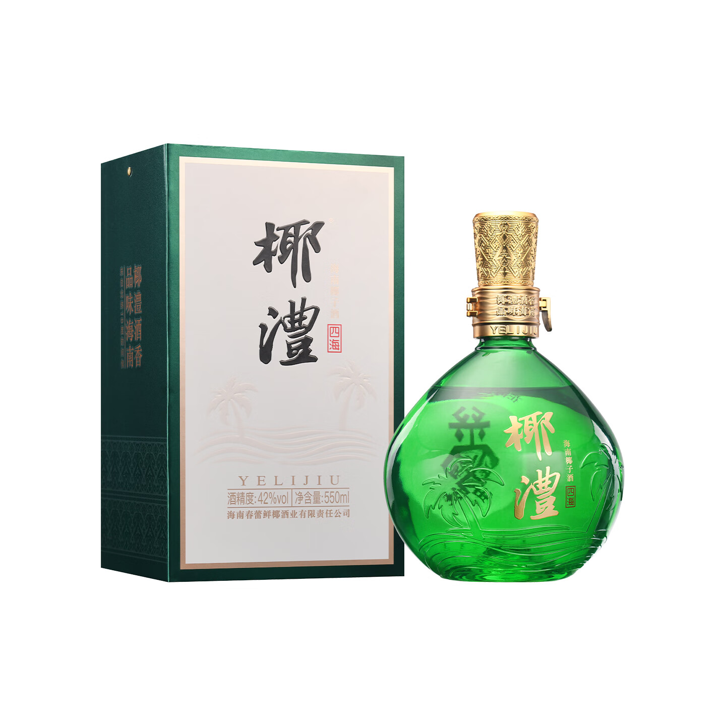 椰澧海南特产酒椰子酒露酒52度果酒白酒清香型粮食酒宴请送礼500ml 42%vol 550mL 1瓶