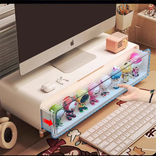 蔻丝（ColesHome）电脑增高支架盲盒收纳盒办公室无线充电台式多功能改造置物架 【经典款】52长-显示器屏幕增高架