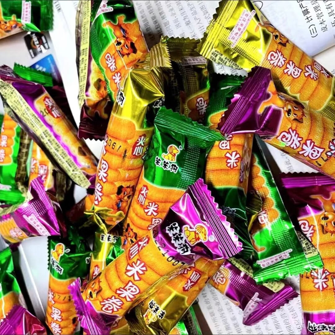 笨笨狗童年回憶雜糧夾心米果能量棒米果米卷糙米棒兒童非油炸 香烤牛排味30支