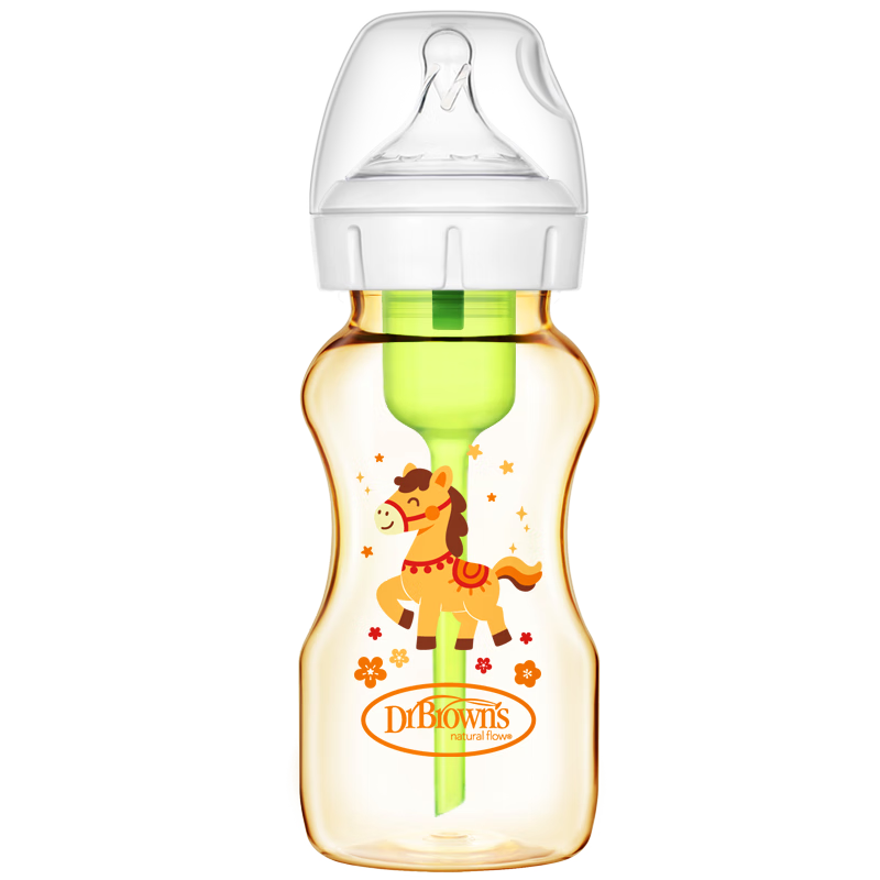 布朗博士PPSU婴儿奶瓶3-6个月防胀气防呛宽口径270ml 马年限定款
