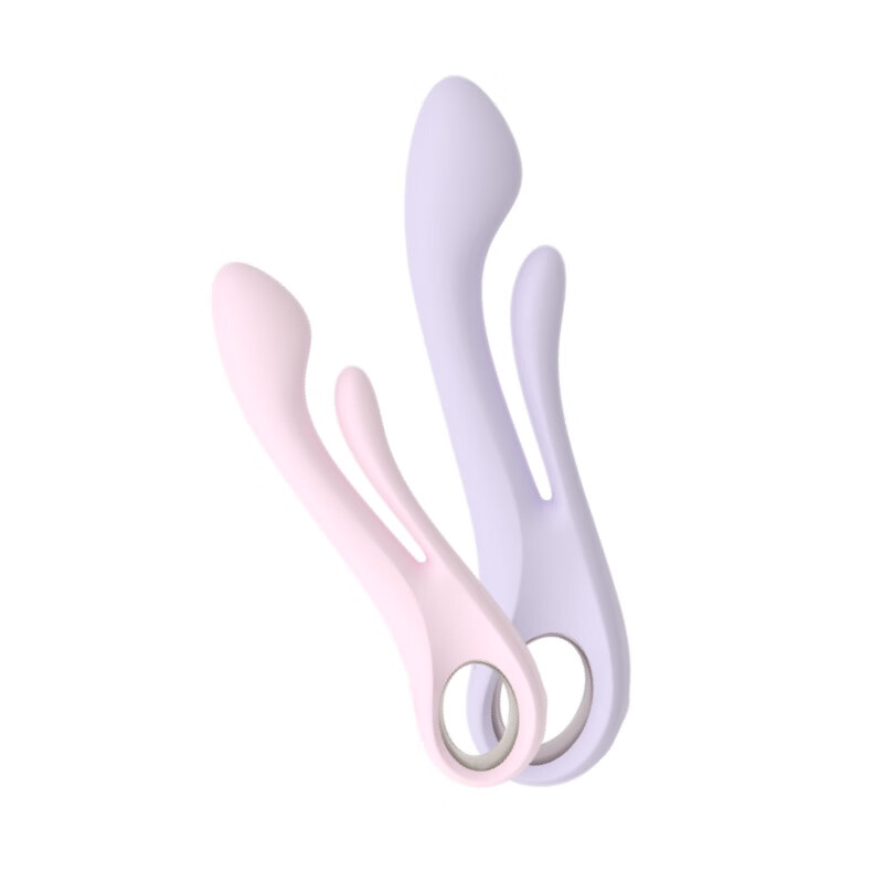 杜妮诗双震入体插入式电动震动棒情趣玩具女生专用成人自慰器高潮神器 粉色｜双头震动棒