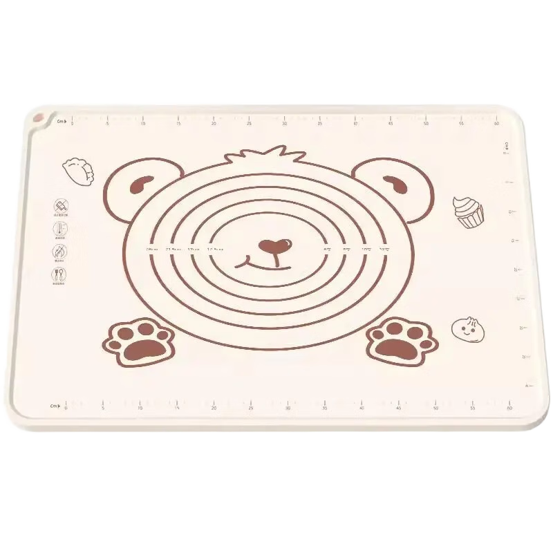 京嚴(yán)選送切面刀+搟面杖硅膠揉面墊食品級(jí)面墊加厚加大家用面板包餃墊 70*50cm常規(guī)款【送切面刀】