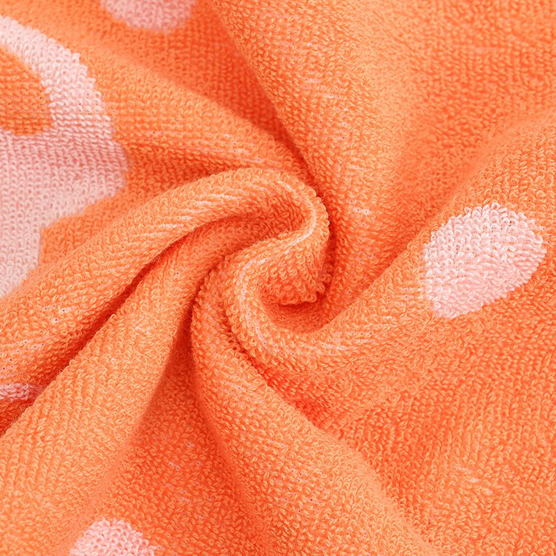 洁丽雅(grace) 纯棉儿童方巾全棉可爱卡通小毛巾洗脸方巾手帕擦手巾带挂绳 A类纯棉【紫色25*25cm】 2条 25g