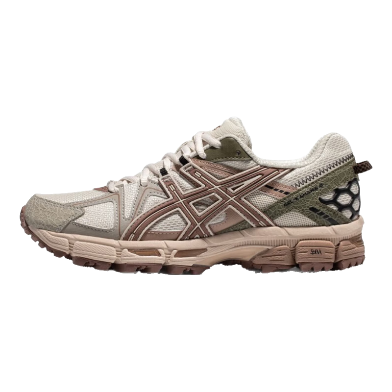 亚瑟士ASICS男鞋女鞋舒适运动鞋户外越野慢跑鞋复古耐磨 GEL-KAHANA 8 灰色/砖红色(女款) 37