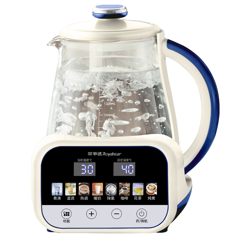 榮事達(dá)（Royalstar）恒溫水壺 養(yǎng)生壺1.7L大容量燒水壺嬰兒溫奶調(diào)奶器沖泡奶粉72H恒溫壺煮茶器開(kāi)水壺 RS-MK17QL(304)