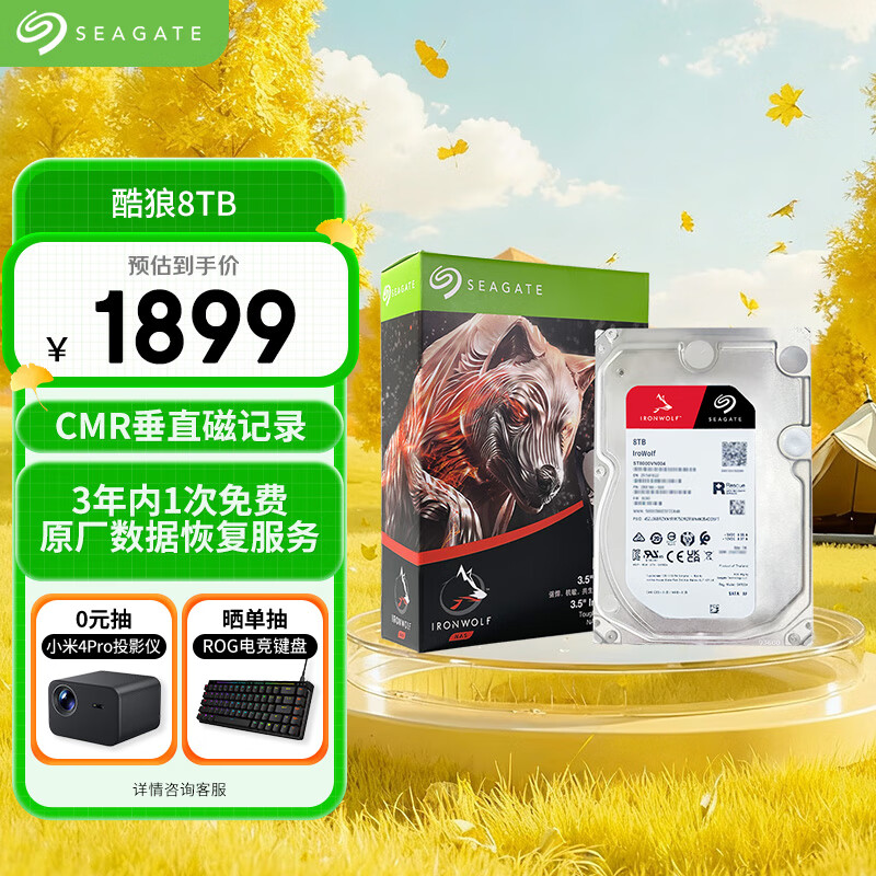 ϣݣSEAGATENASӲ 8TB 256MB еӲ CMRֱ ͺ ݻָ 3.5Ӣ ϣݿ ST8000VN004