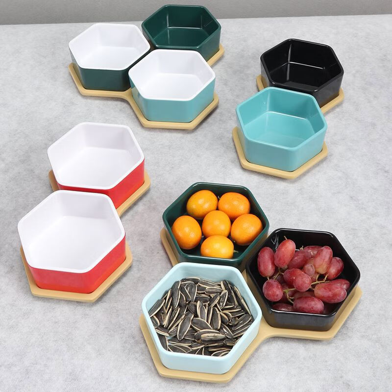 丰美特瓷网红温泉酒店自助水果盘密胺KTV果盘仿瓷小吃碟子火锅调料碟商用 商用密胺材质不是陶瓷10个装 正方形白色