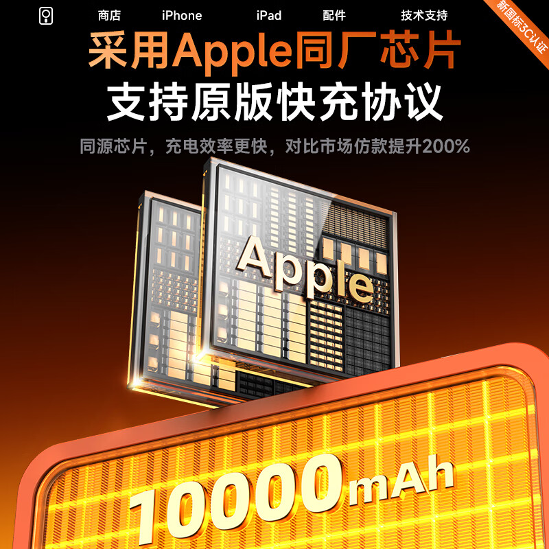 SOULUX【新国标3C认证】MagSafe苹果磁吸充电宝10000毫安可上飞机高铁轻薄便携20w超级快充无线移动电源 【爱马仕橙】10000毫安 | 可上飞机 2026新款 | 原版正装1:1全功能