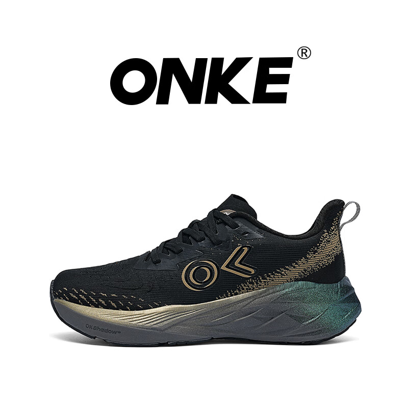 ONKE德国运动鞋女春季新款网面透气情侣跑鞋软底减震运动户外跑步鞋男 铂金 42
